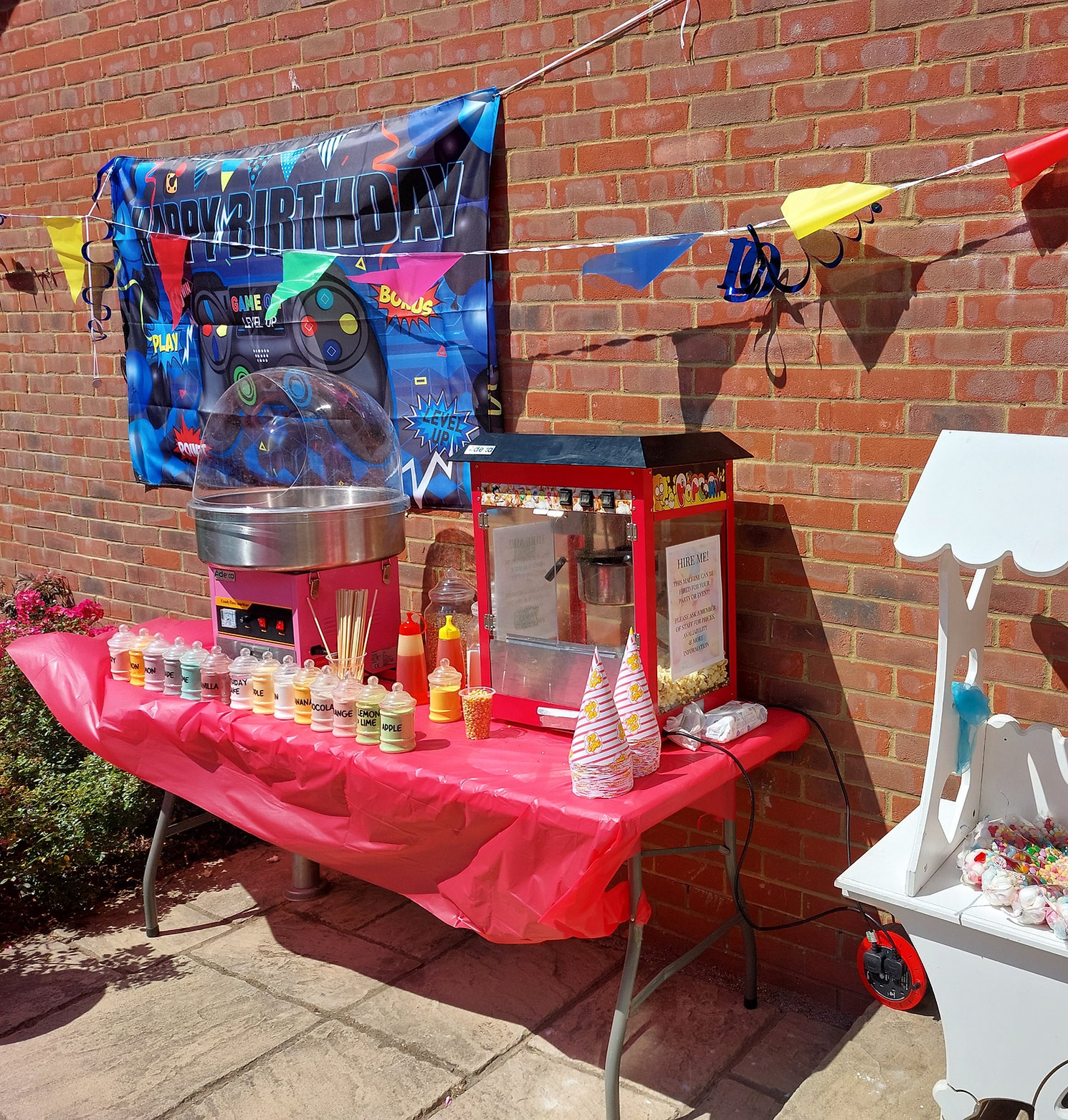 Candyfloss + Popcorn Machine Hire
